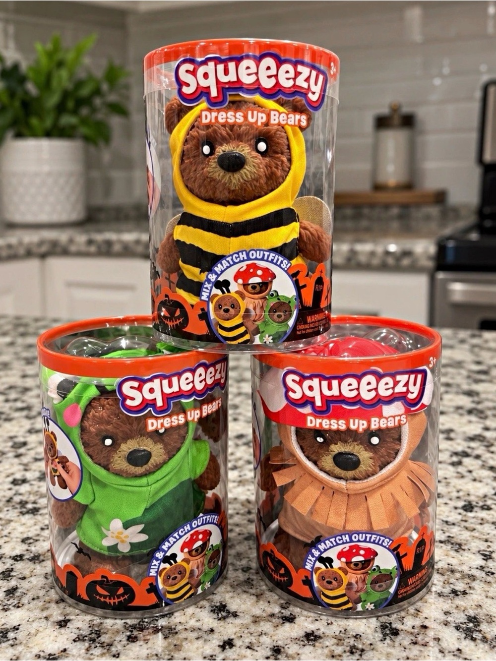 Squeeezy Dress Up Halloween Bears